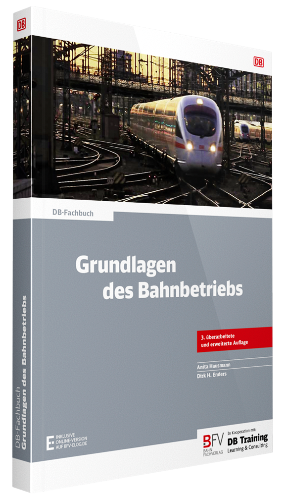 Buchcover DB-Fachbuch Grundlagen des Bahnbetriebs, 3. Auflage