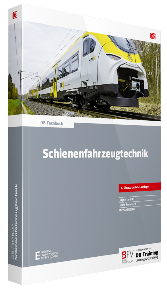 Buchcover DB-Fachbuch Schienenfahrzeugtechnik, 4. Auflage