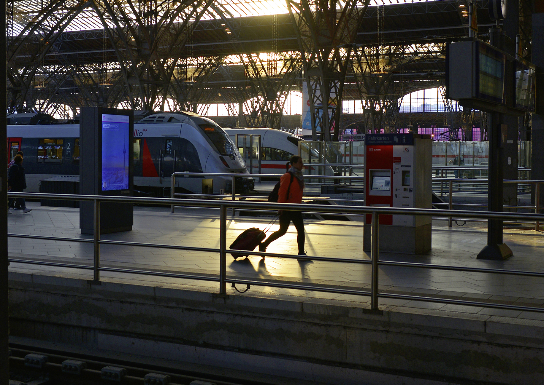 Morgen-Impression aus Leipzig Hbf der im September 2018.