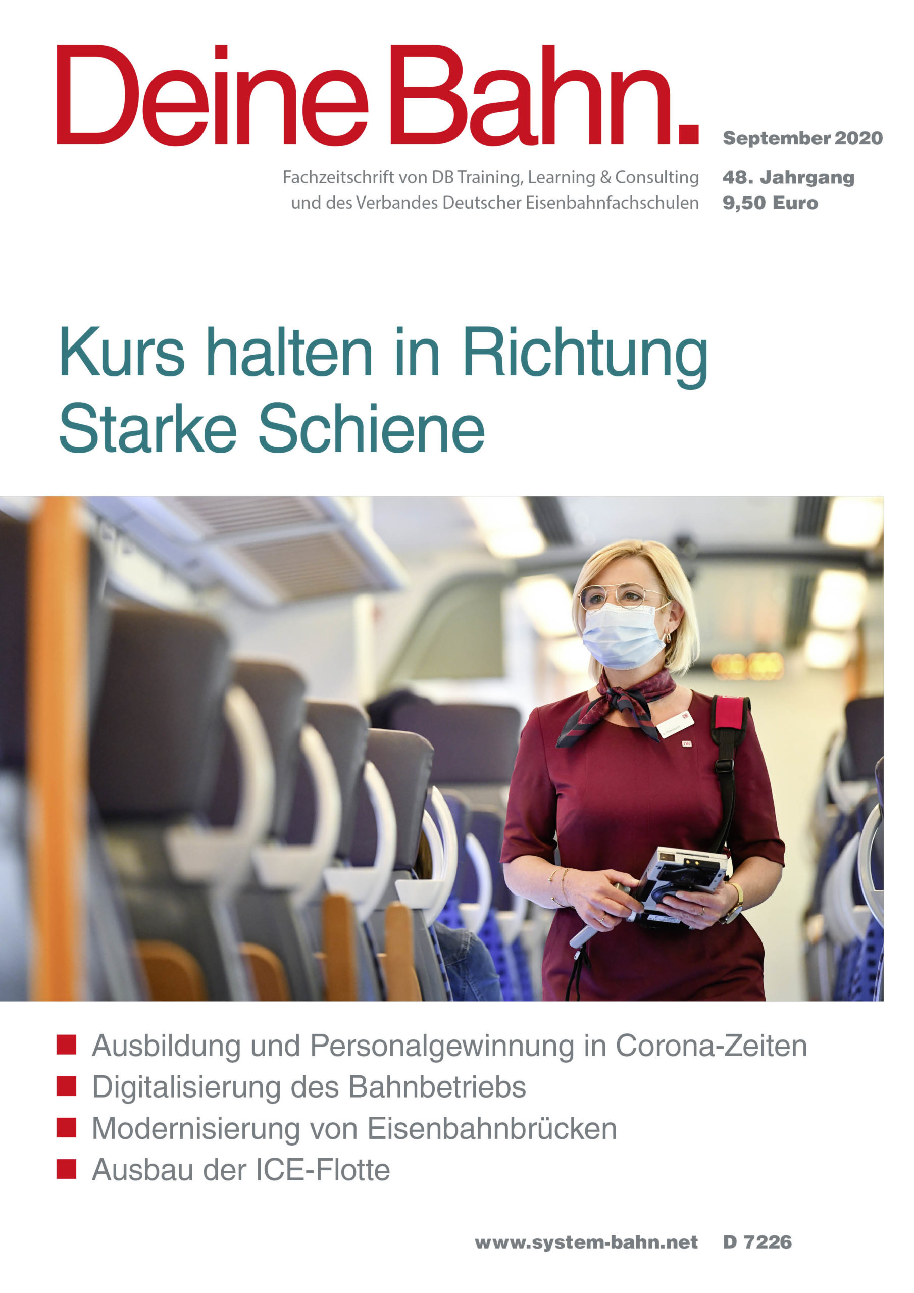 Umschlagmotiv Fachzeitschrift Deine Bahn September 2020