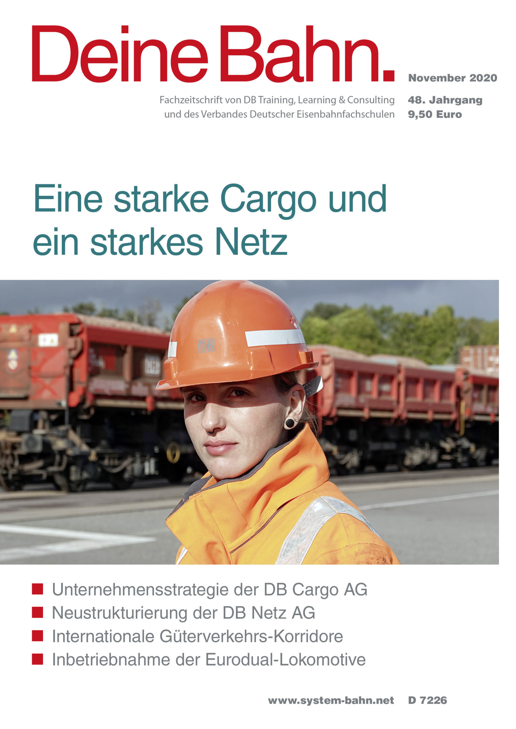 Umschlagmotiv Fachzeitschrift Deine Bahn November 2020