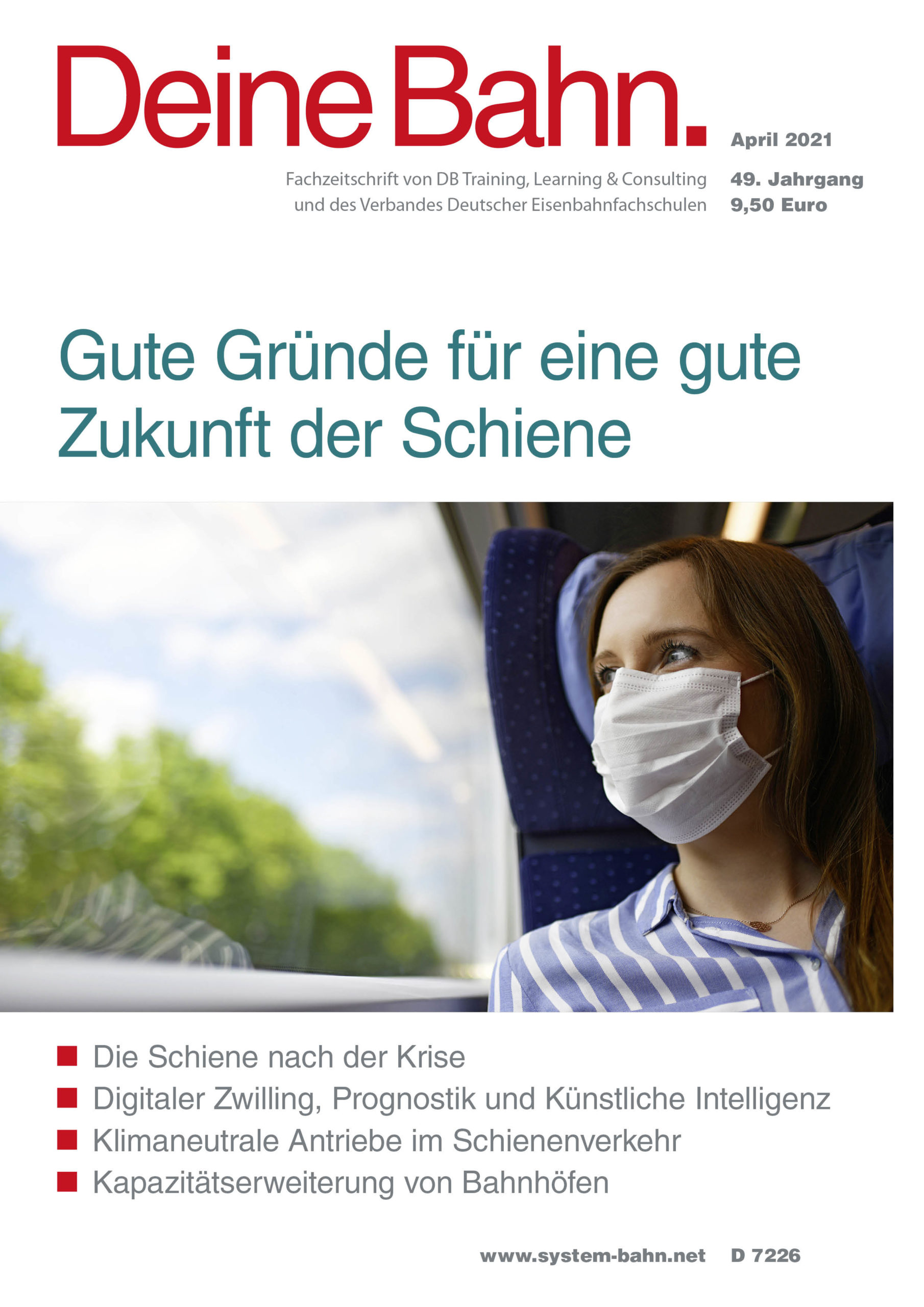 Umschlagmotiv Fachzeitschrift Deine Bahn April 2021