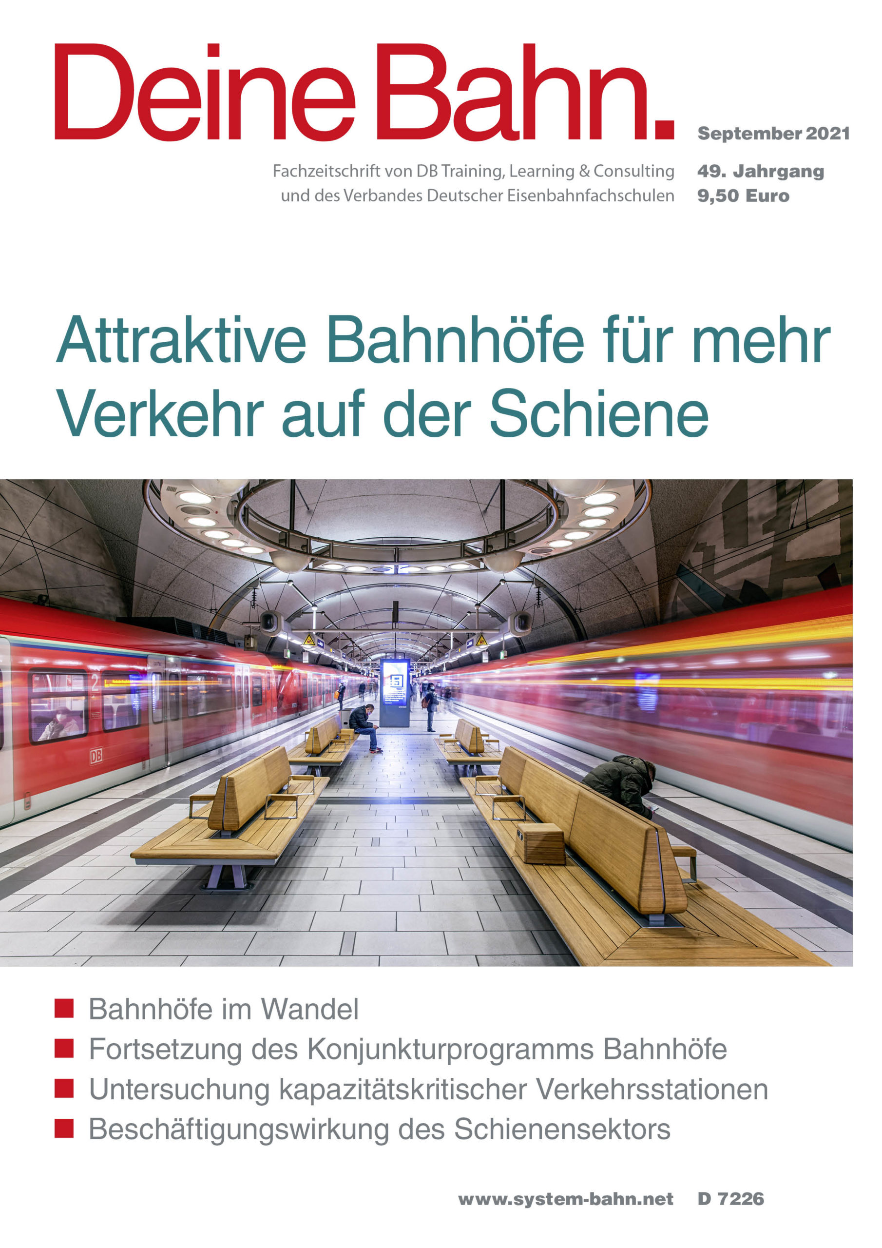 Umschlagmotiv Fachzeitschrift Deine Bahn September 2021