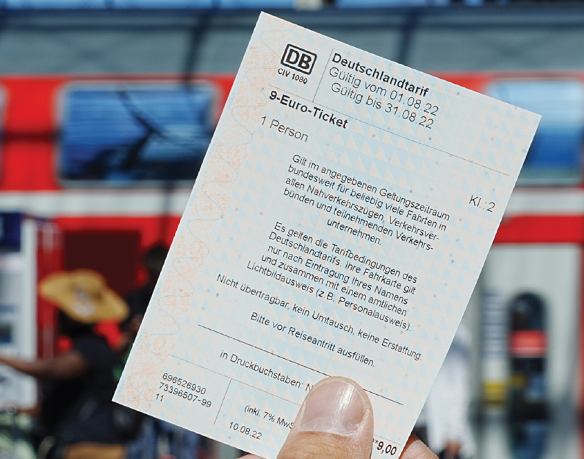 Das 9-Euro-Ticket traf im Tarifgebiet des MDV auf große Resonanz