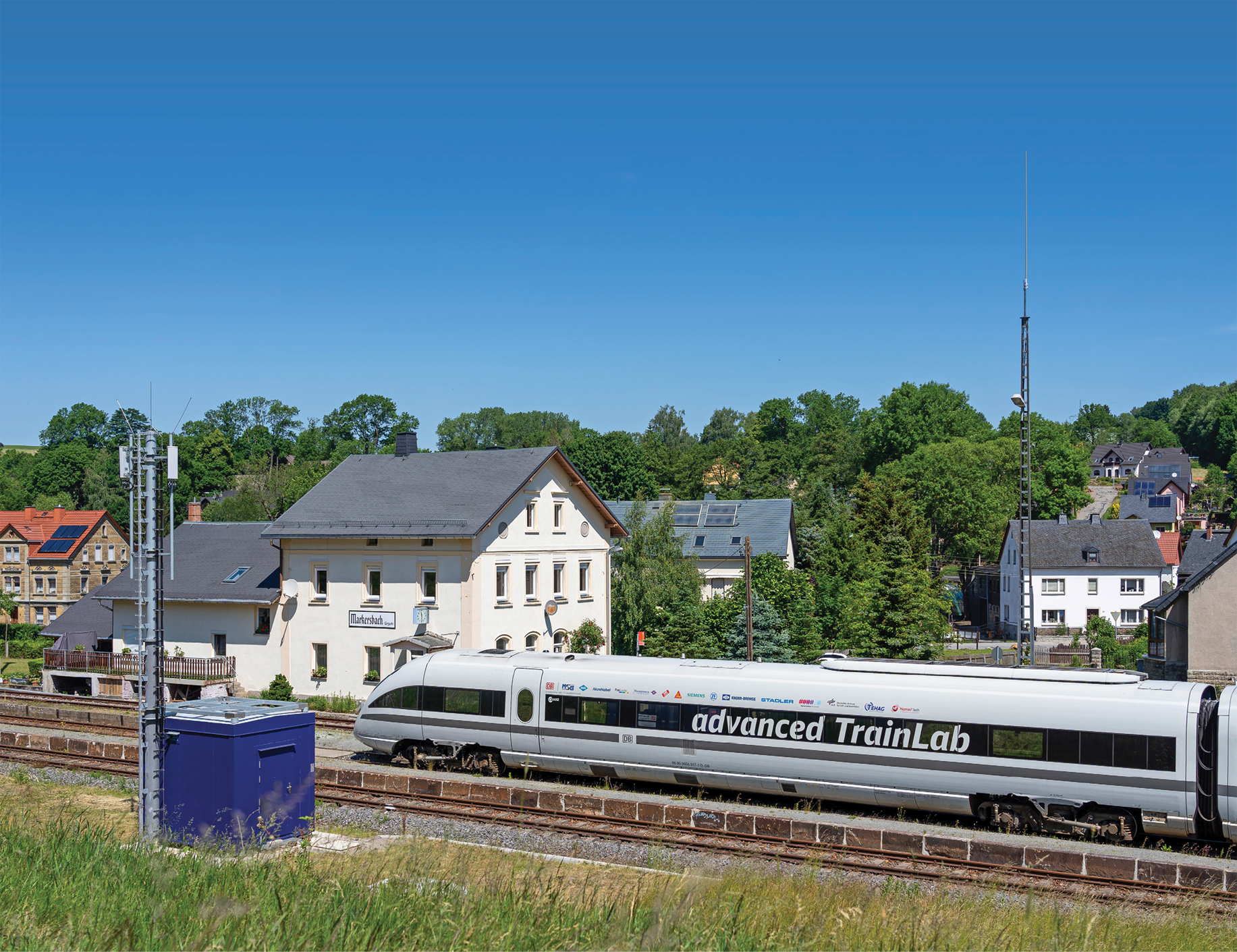 Versuchszug ICE-TD unterwegs im Digitalen Testfeld Erzgebirge (Foto: DB AG/Andreas Schaarschmidt)