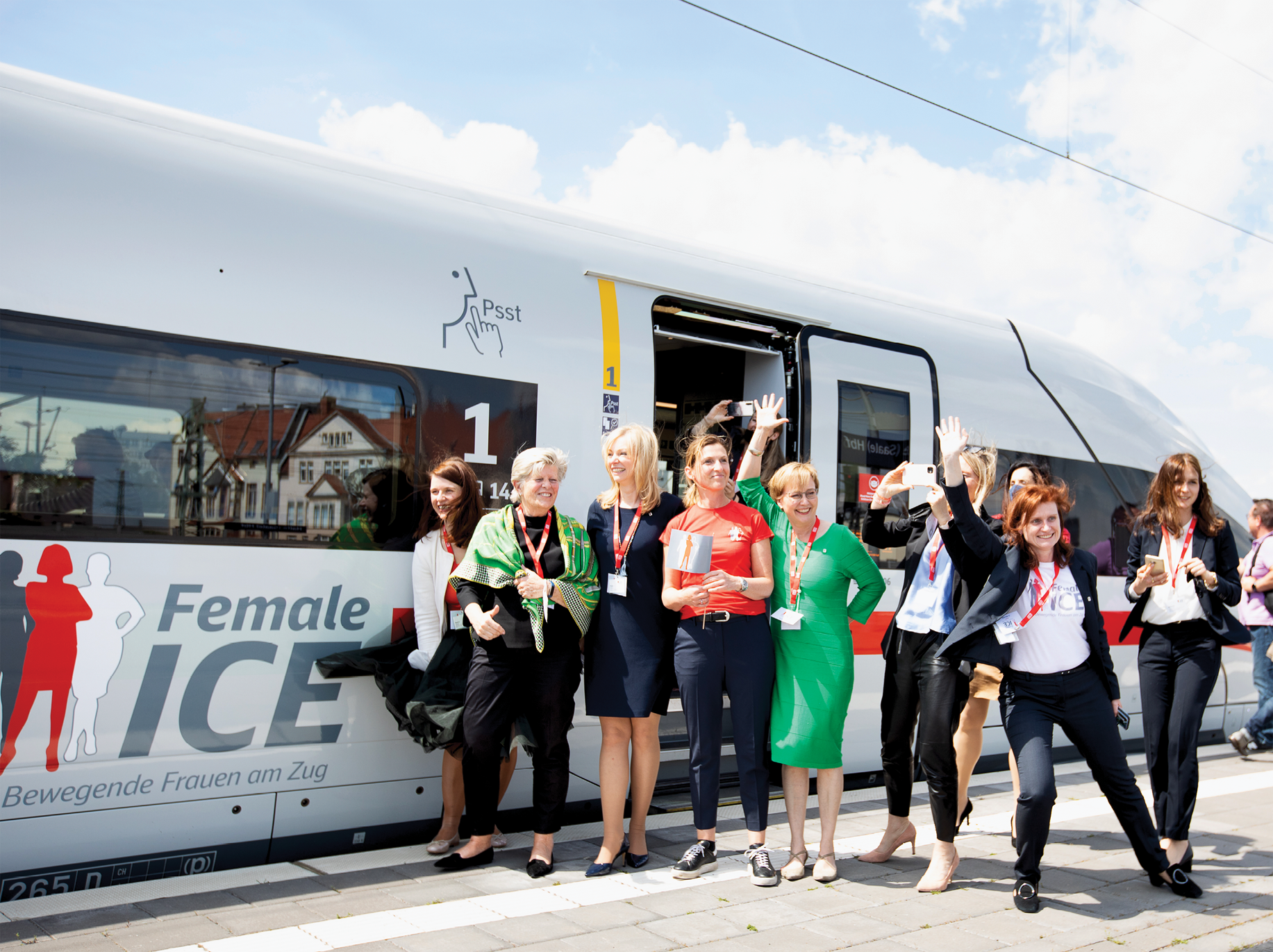 Ein Projekt von Frauen bei der Bahn: Fahrt des Female ICE im Mai 2022