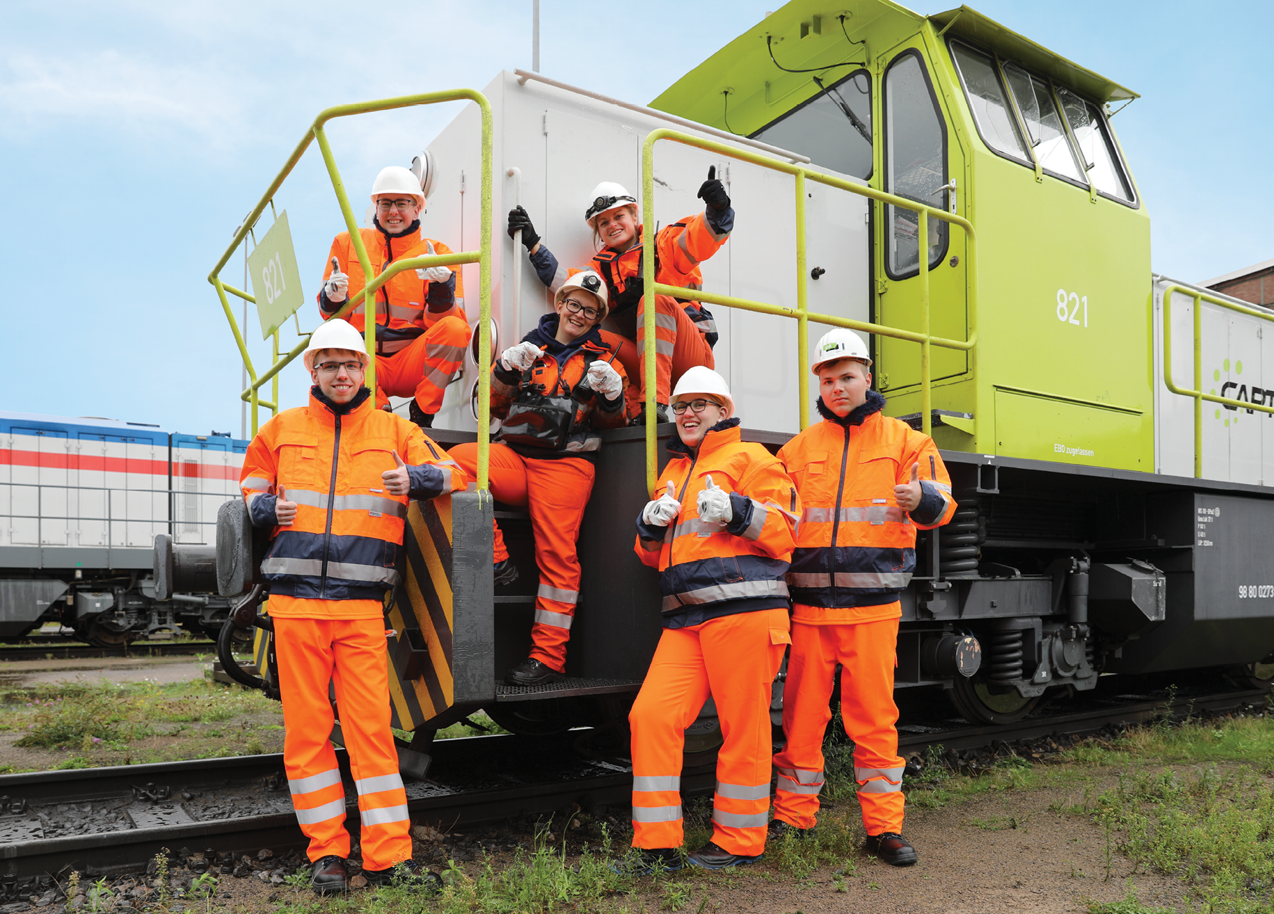 Auszubildende bei Captrain