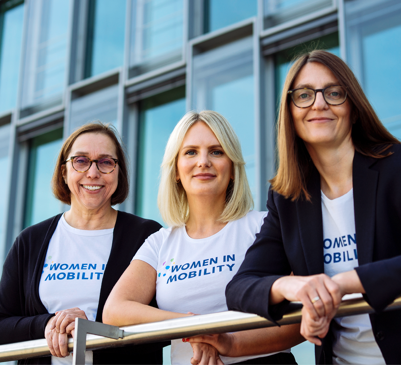 Die Gründerinnen WiM: V.l.n.r.: Coco Heger Mehnert (VRR), Dr. Sophia von Berg (DB Systel) und Anke Erpenbeck KVB)