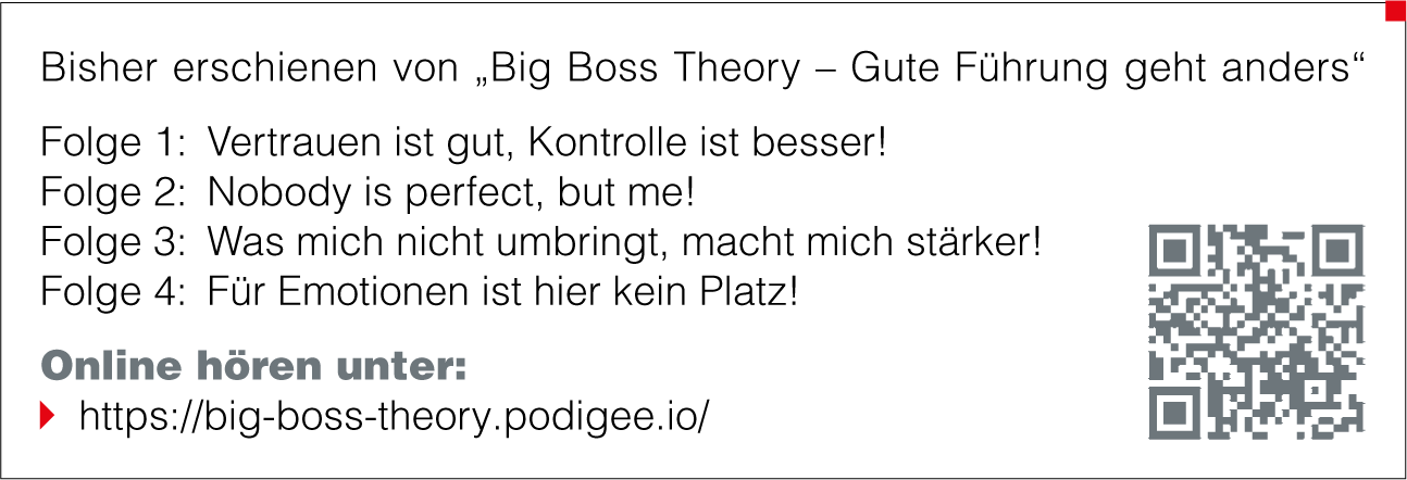 Bisher erschienen von Big Boss Theory – Gute Führung geht anders