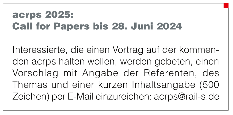 acrps 2025: Call for Papers bis 28. Juni 2024