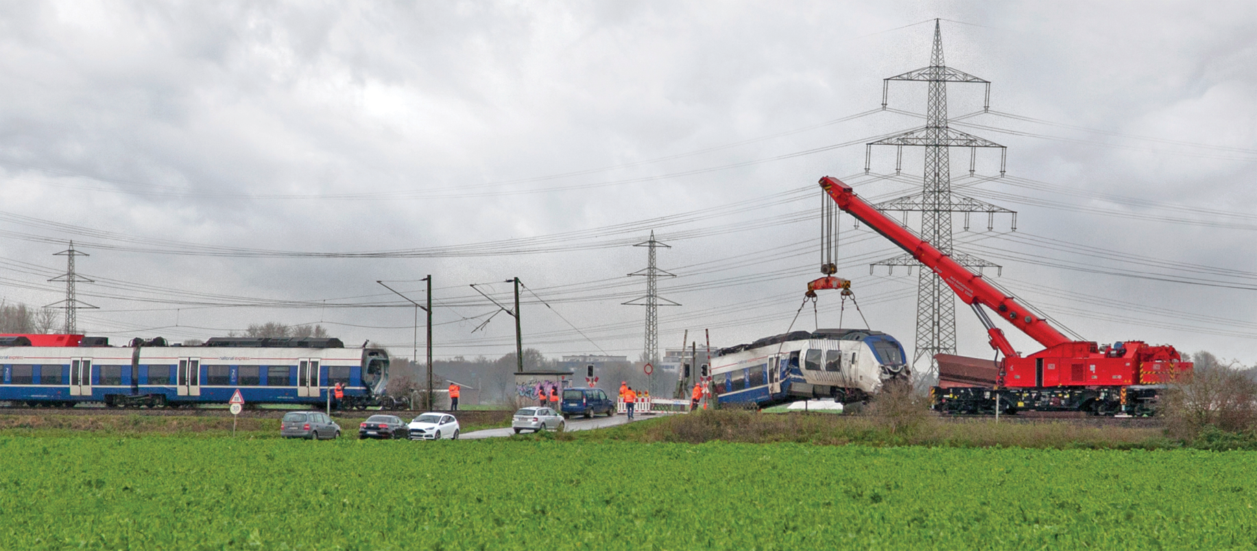 Bergung des in Meerbusch verunfallten Talent 2 im Dezember 2017