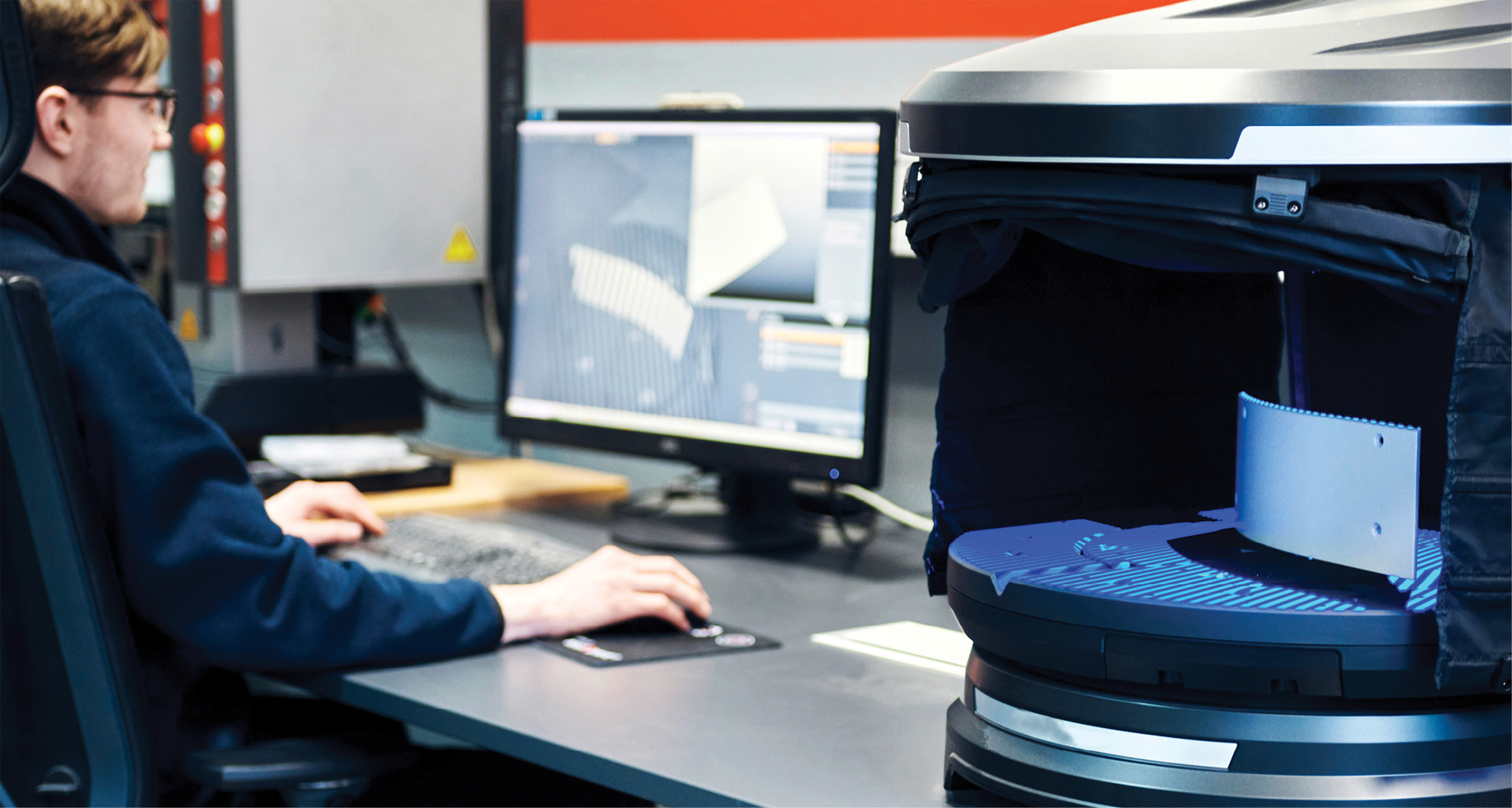 Scanvorgang eines obsoleten Bauteils f&uuml;r den 3D-Druck