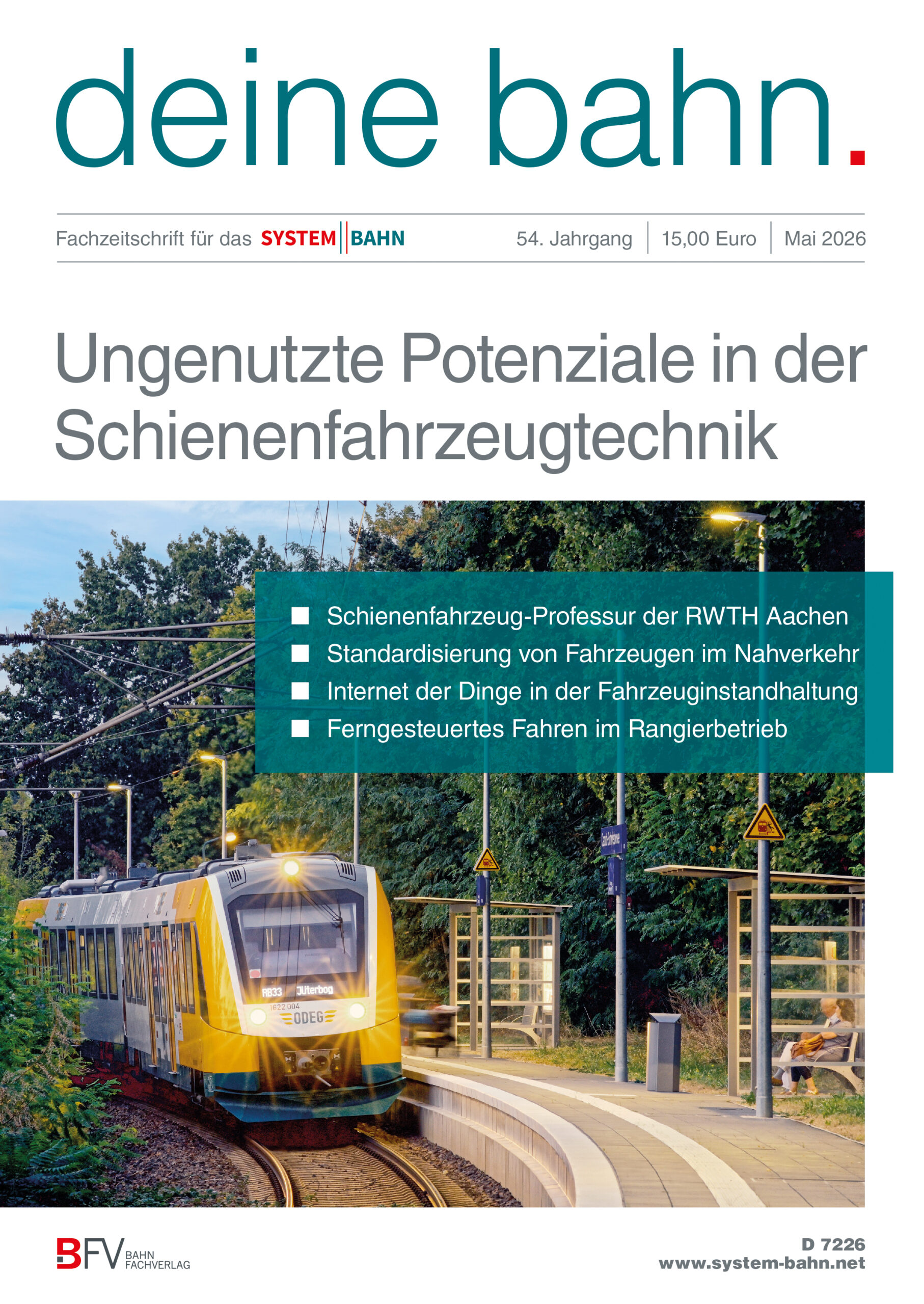 Umschlagmotiv Fachzeitschrift Deine Bahn Mai 2026