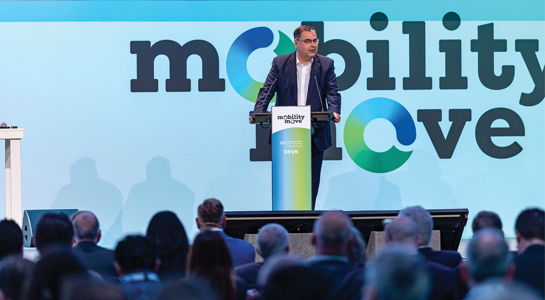 VDV-Chef Ingo Wortmann er&ouml;ffnet die mobility move 2026