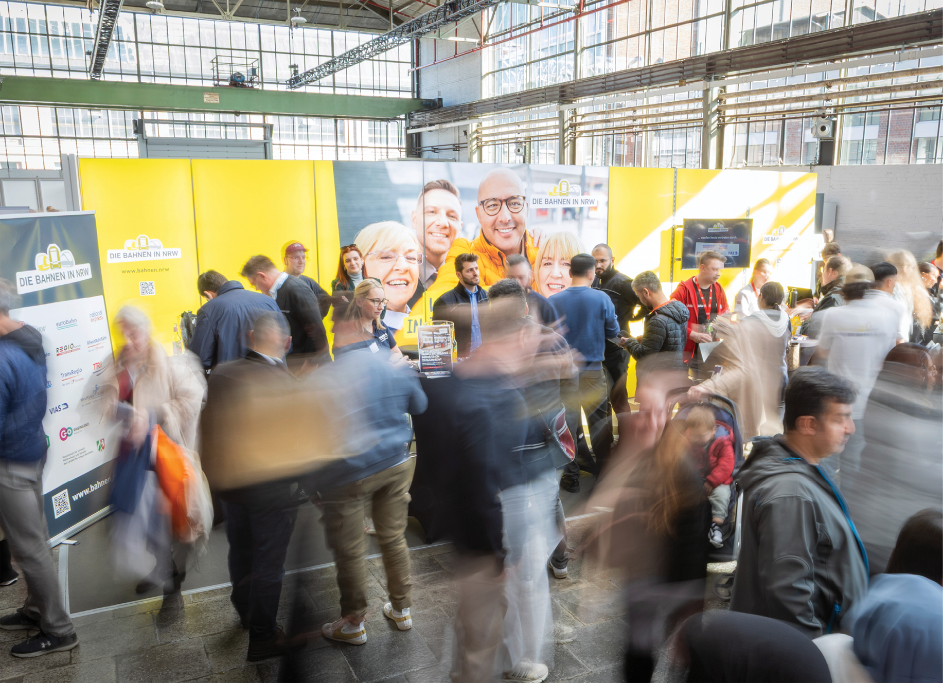 Messeauftritt von &bdquo;Die Bahnen in NRW&ldquo; &ndash; eine Marke der Brancheninitiative Fokus Bahn NRW