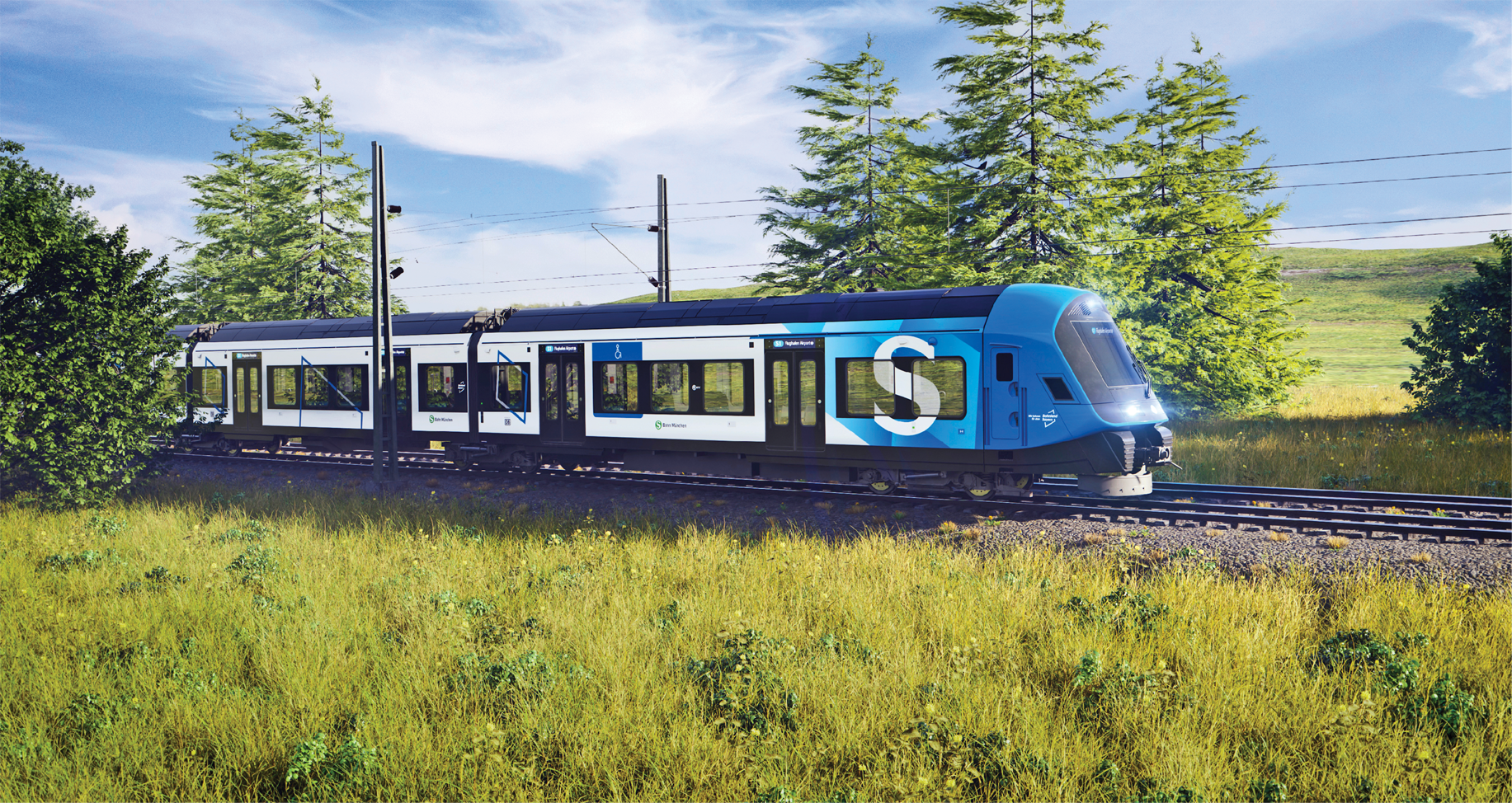 Das Außendesign der neuen Münchner S-Bahn