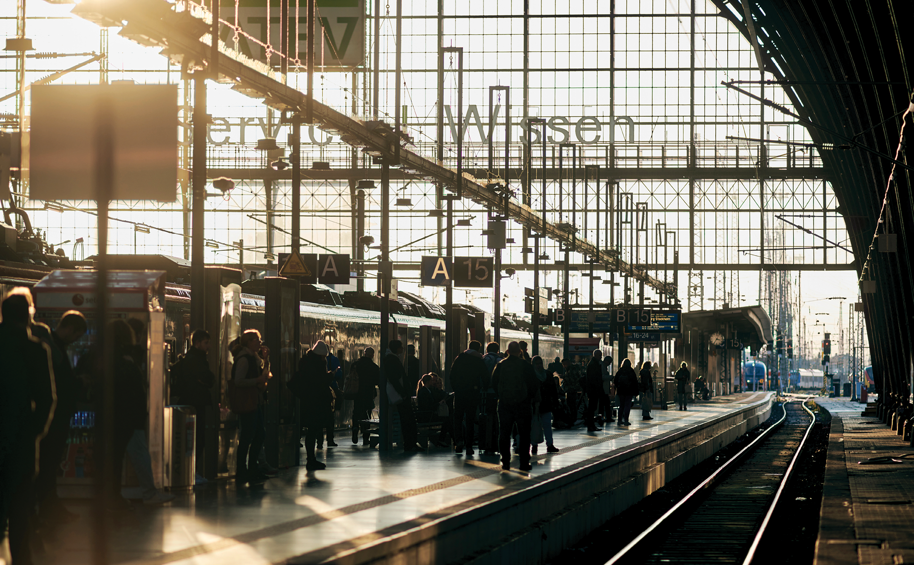Im Hauptbahnhof Frankfurt am Main