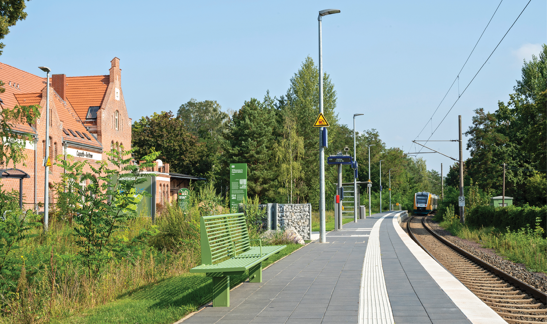 Modernisierter Bahnhof Caputh, Regionalbereich Ost