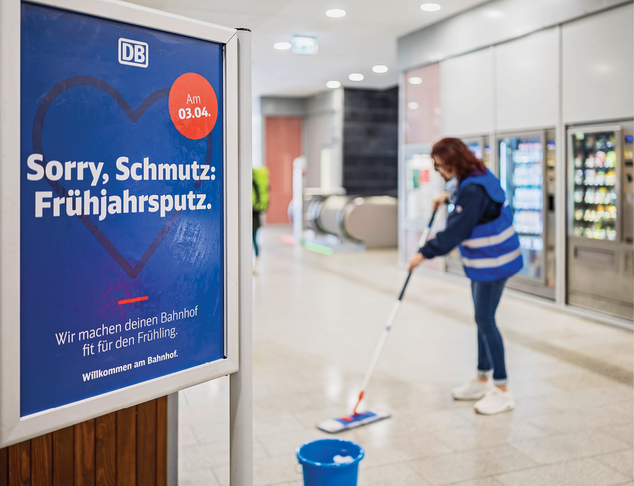Frühjahrsputz am Bahnhof